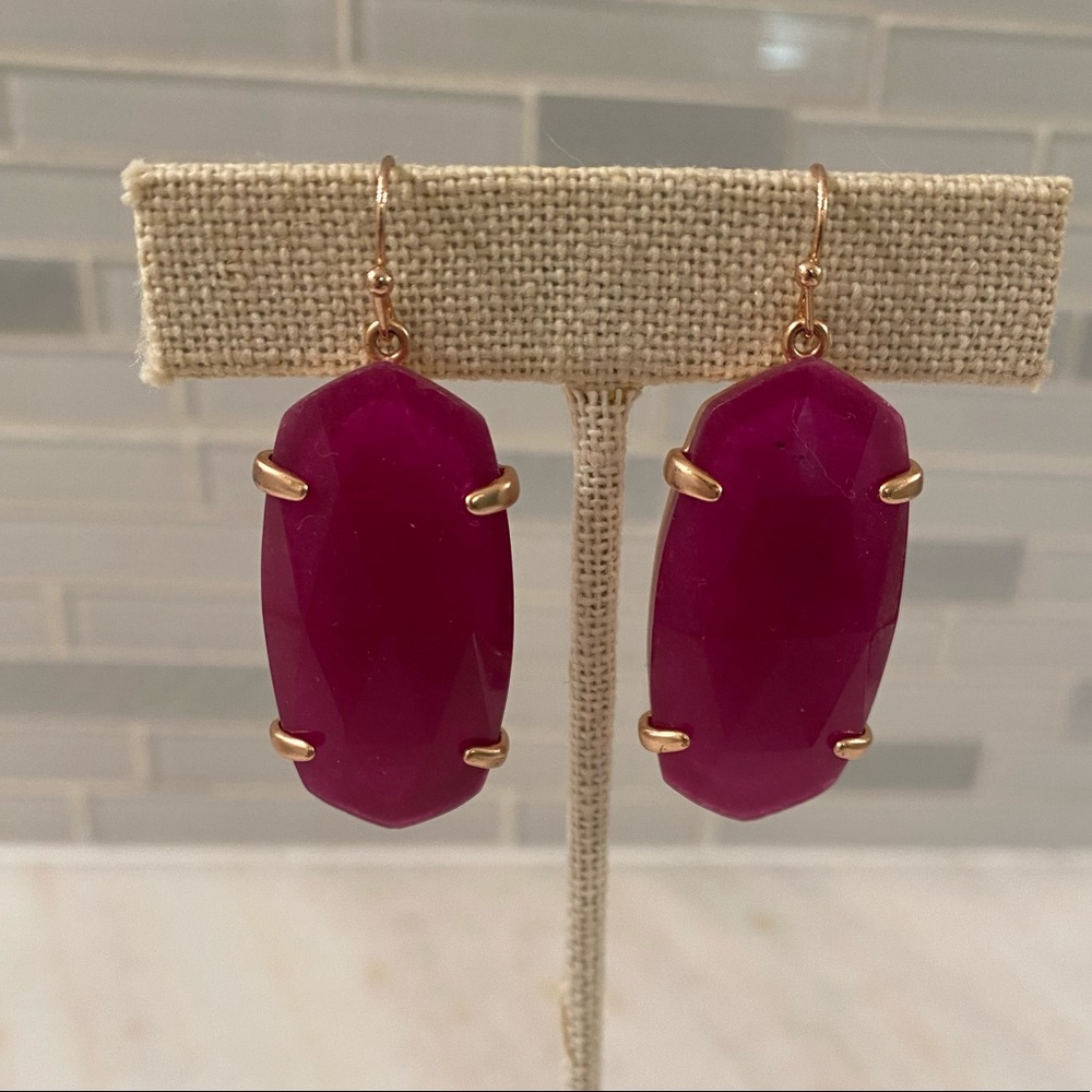 Kendra Scott Pinkish Red Earrings